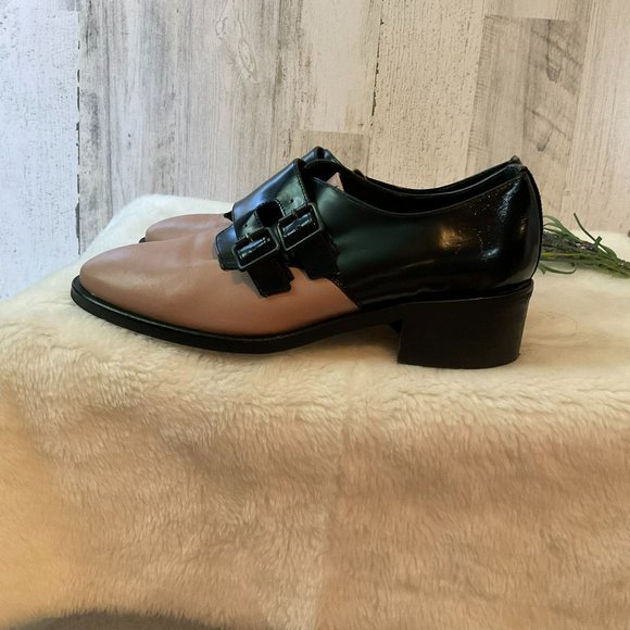 Alex + Alex Women's Size 9.5 EU Size 40 Loafers Pink & Black Shoes Flats Buckle - Picture 3 of 13